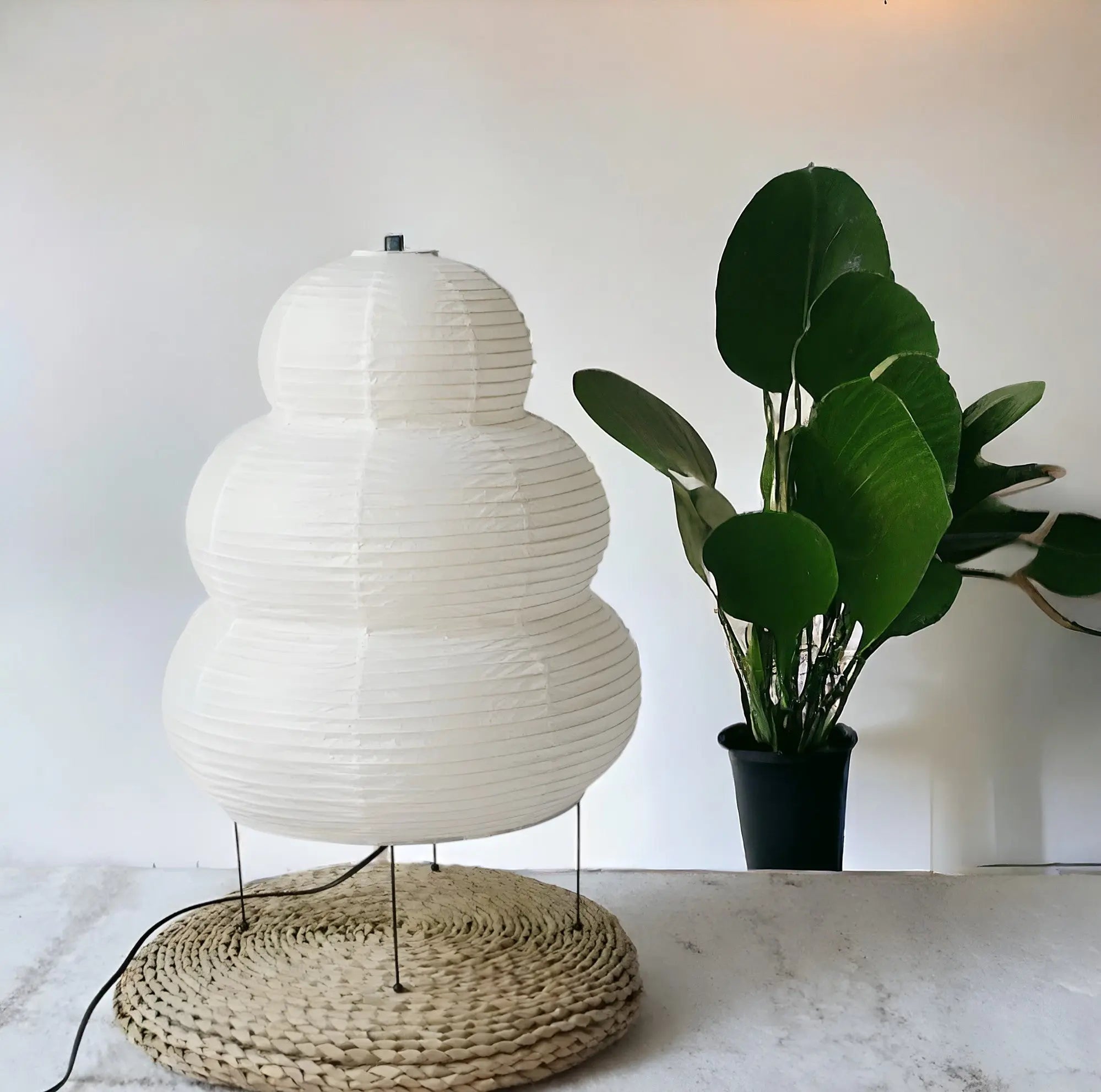 Zen Harmony | Rijstpapier Vloerlamp Japanse Stijl - Afbeelding 2