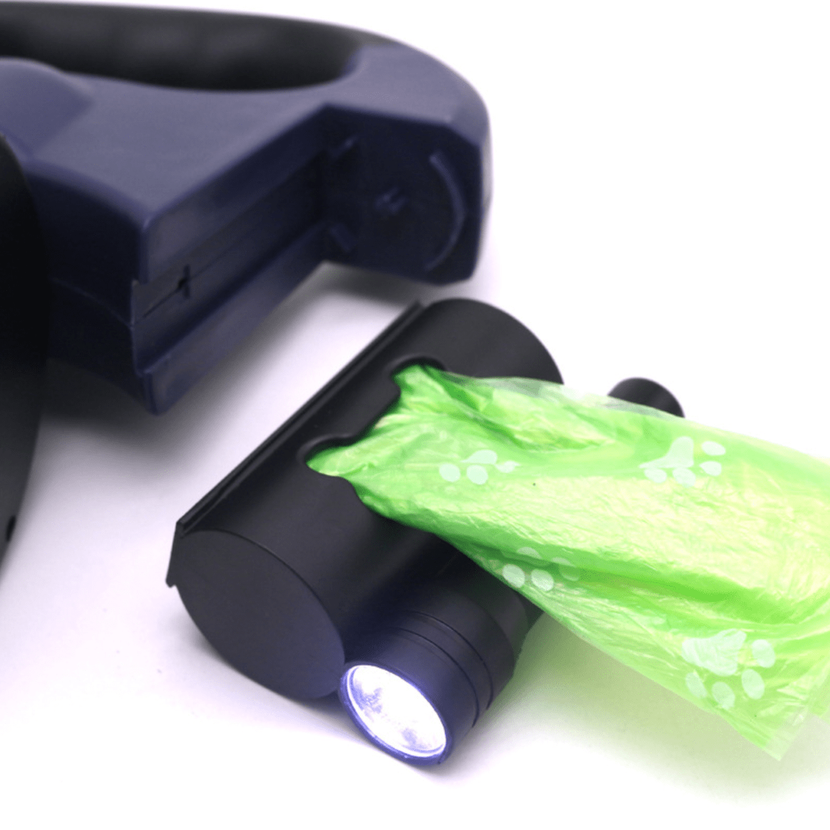 FlexiPaw | Wikkel vrije dubbele hondenriem met zaklamp - Afbeelding 5